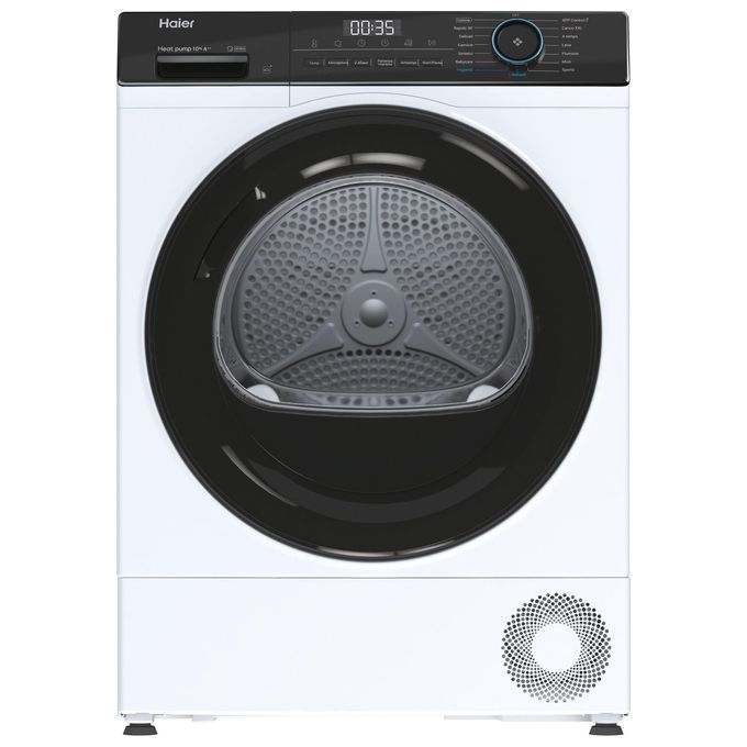 Haier HD100-A2939E-IT I-Pro Serie 3 Asciugatrice Pompa di Calore 10 Kg Classe A++ 15 Programmi Wi-Fi (84.5x59.5x66.5 cm) colore Bianco