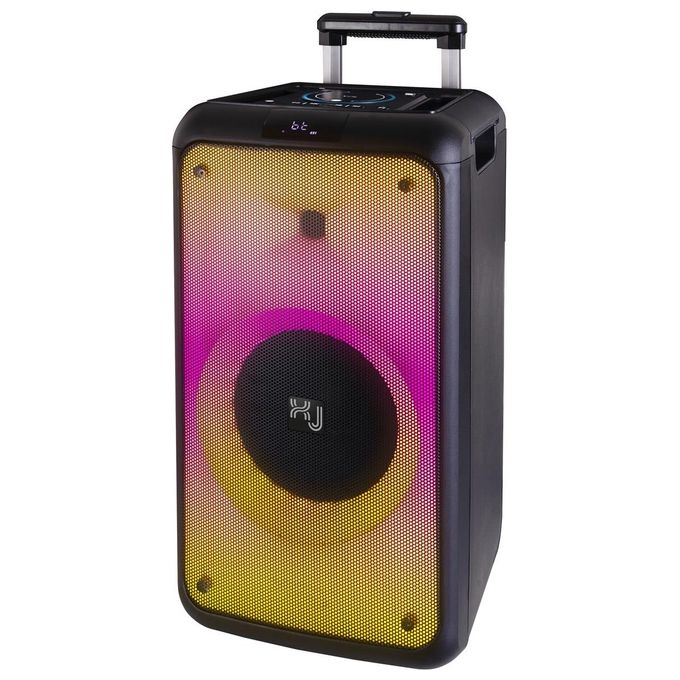 X JUMP XJ5000 Altoparlante Amplificato Trolley 180W Bluetooth TWS USB AUX MicroSD Subwoofer 8'' colore Nero