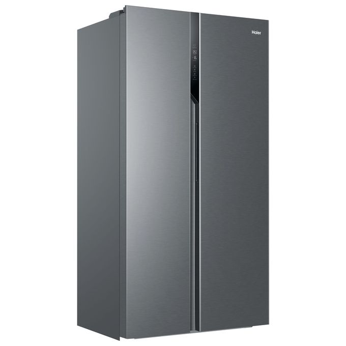 Haier HSR3918ENPG Serie 3 Frigorifero Side by Side 528 L 177 cm Classe E 38 dB No Frost Inverter Multi Air Flow colore Argento