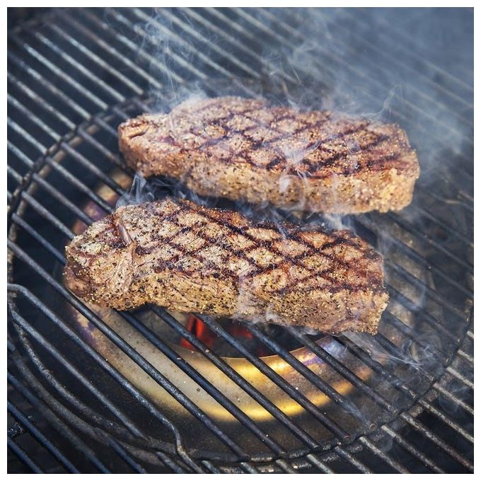 Weber 7666 Termoregolatore per Barbecue a Carbone da 57 cm in Acciaio Inox con Anello Diffusore colore Acciaio inox