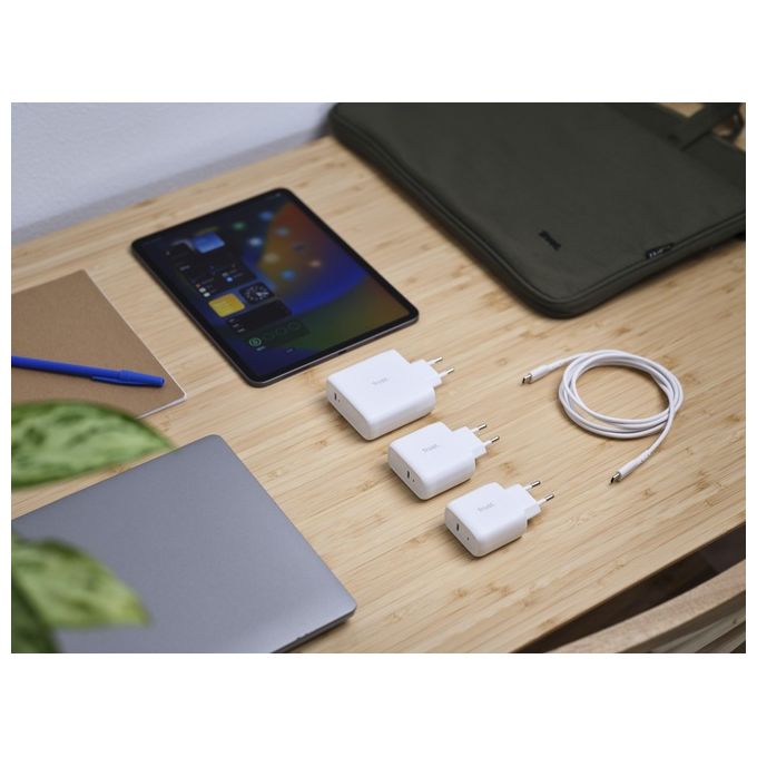 Trust 25139 Maxo Caricatore USB-C 65W con Cavo 2m Tecnologia USB PD 3.0 Protezioni Integrate colore Bianco