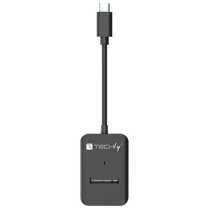 Techly 368055 Adattatore SSD USB-C NVMe SATA M.2 10 Gbps 2230 2242 2260 2280 22110 colore Nero