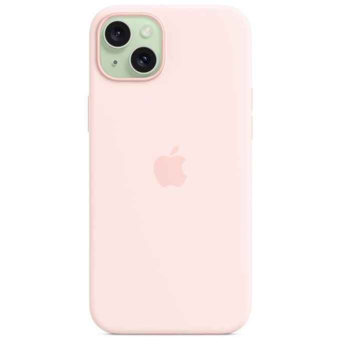 Apple MT143ZM-A Custodia MagSafe in Silicone per iPhone 15 Plus colore Rosa Confetto