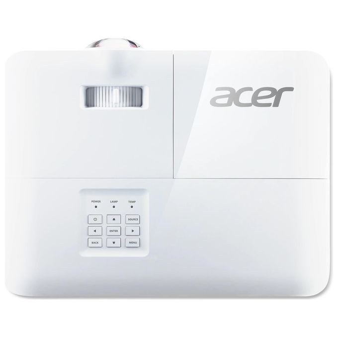 Acer MR.JQF11.001 S1286H Proiettore DLP XGA 1024x768 3500 ANSI Lumen Contrasto 20000:1 HDMI VGA Altoparlante Integrato colore Bianco