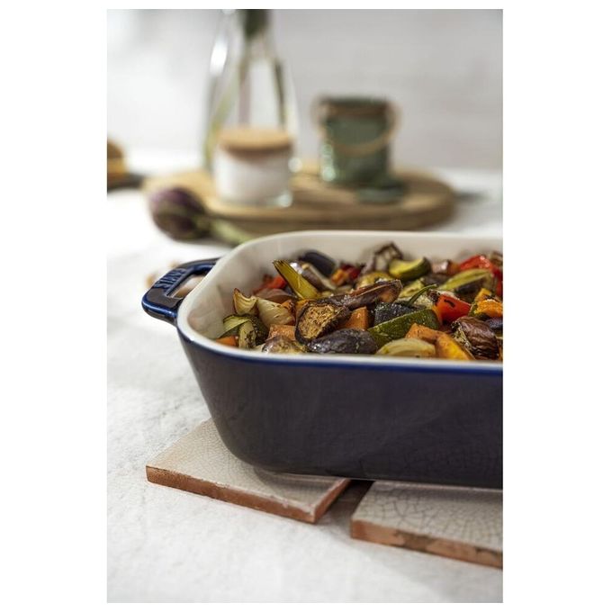 Staub Pirofila in Ceramica Blu 34x24x7.6cm