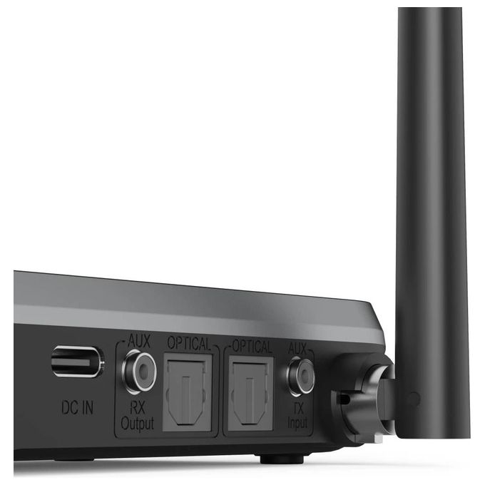 Hama 00205322 Link.it Duo Adattatore Bluetooth Trasmettitore e Ricevitore 2 in 1 Bluetooth 5.2 aptX Low Latency Portata 10 m colore Nero