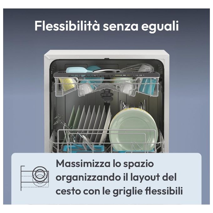 Candy CP 6E51LW RapidO Lavastoviglie Compatta 6 coperti Classe E 51 dB 5 programmi (44x55x50 cm) colore Bianco