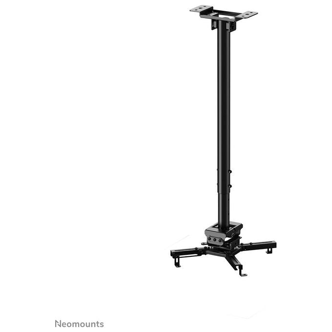 Neomounts W126813331 CL25-550BL1 Supporto da Soffitto per Proiettore Altezza Regolabile 74,5-114,5 cm Carico Massimo 35 Kg con Gestione Cavi Sistema Easy Release colore Nero