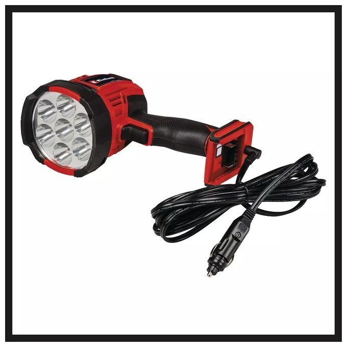 Einhell 4514145 Power X-Change Lampada a batteria 2500 lm 18 V 6500 K colore Nero Rosso