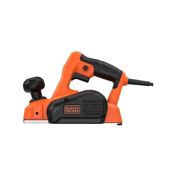 Black and Decker BEW712-QS Pialletto Elettrico 710 W Profondita' di Taglio Max 2 mm Larghezza di Piallatura 82 mm con Aspirazione Polvere colore Arancione