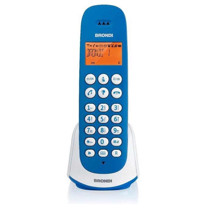 Brondi Telefono Cordless Adara Azzurro-Bianco