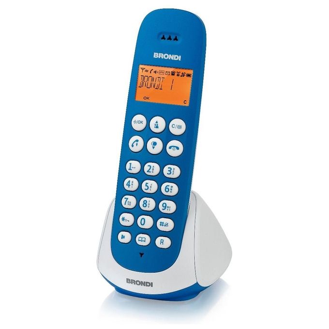 Brondi Telefono Cordless Adara Azzurro-Bianco