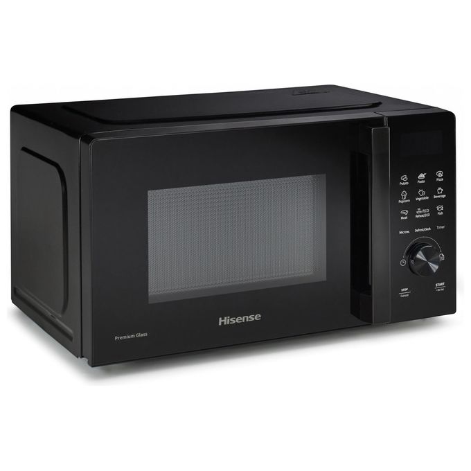 Hisense H20MOBSD1H Forno a Microonde Solo 20 L 700W 9 Programmi Rivestimento Ceramica colore Nero