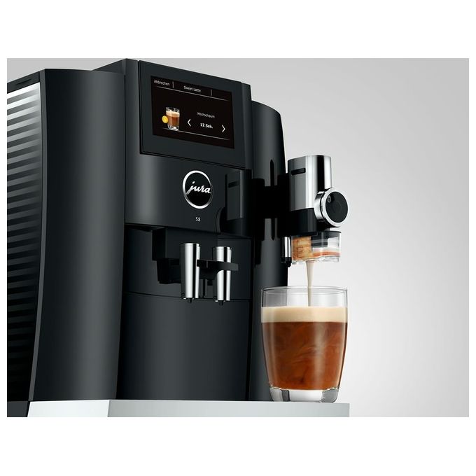 Jura 15482 S8 Macchina da caffe' Automatica 1.9 L 15 bar 1450 W 27 Specialita' Display Touch 4.3'' Wi-Fi Sweet Foam colore Nero