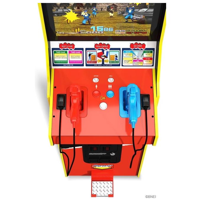 Arcade1up TMC-A-300111 Time Crisis Deluxe Cabinato Arcade 4 Giochi Schermo LCD 17'' Wi-Fi 2 Pistole Meccaniche 179 cm