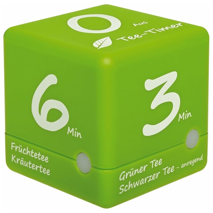 Tfa-Dostmann Timer Digitale per The Plastica Verde 6x6x6cm