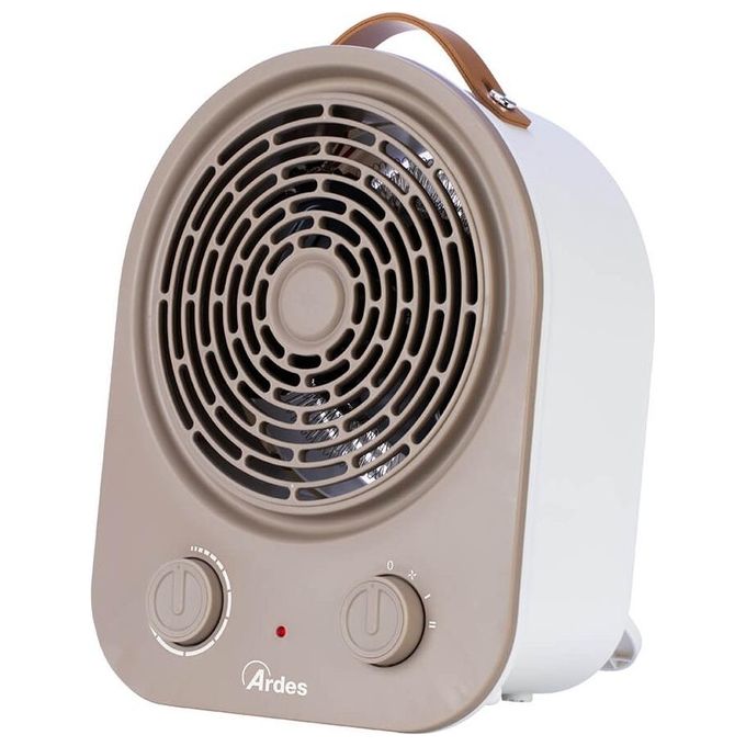 Ardes AR4F17 Termoventilatore Riscaldante 2 Potenze Termostato Temperatura Ambiente Scaldino Elettrico Elegante Compatto Portatile con LED On-Off