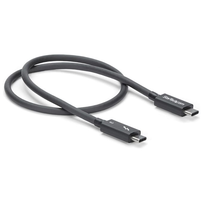 Startech cavo thunderbolt 3 usb-c ( 40gbps) da 0,5m - compatibile con thunderbolt e usb