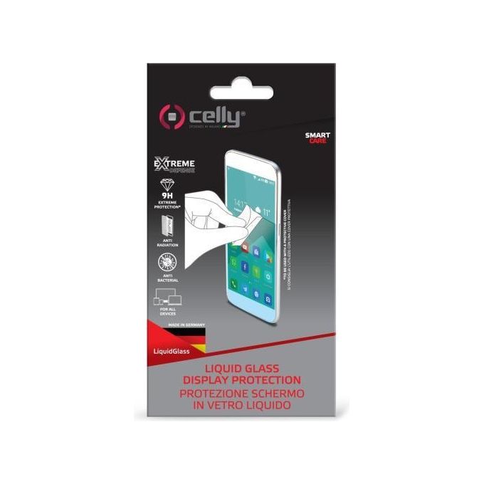 Celly LIQUIDGLASS Pellicola Protettiva Liquida Nanotecnologia Goccia
