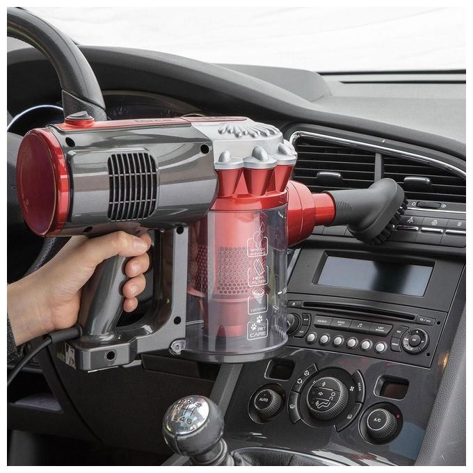 Ariete 2761 Handy Force Aspirapolvere a Bastone 2 in 1 Ciclonico Senza Sacco 1 L 600 W Filtro HEPA colore Nero Rosso