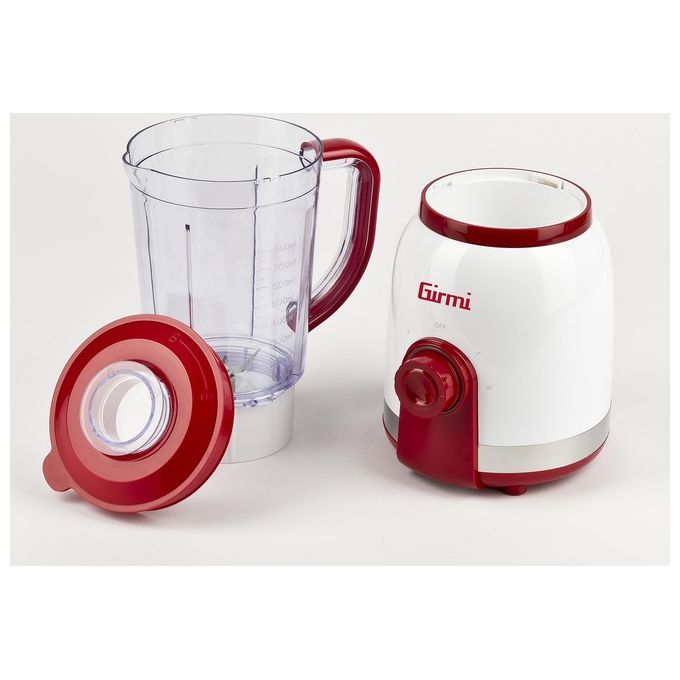 Girmi FR27 Frullatore da tavolo 350 W 1 L 6 lame acciaio inox 2 velocita' funzione Pulse colore Bianco Rosso