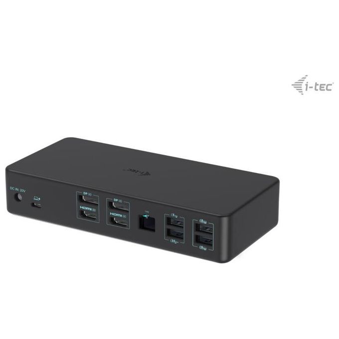 I-TEC DOCKING STATIONS CADUAL4KDOCKPD2IT USB 3.0 USB-C Thunderbolt 3 Docking Station Professionale Dual 4K 60Hz Power Delivery 100W colore Nero