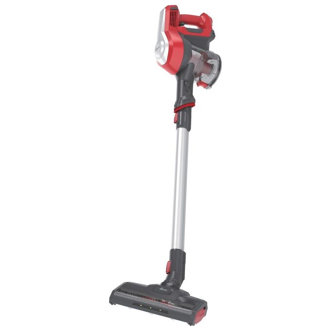 Hoover HF122RH 011 H-Free 100 Aspirapolvere Scopa Senza Filo Ciclonica Senza Sacchetto 0.9 L 170 W autonomia 40 min colore Argento Rosso