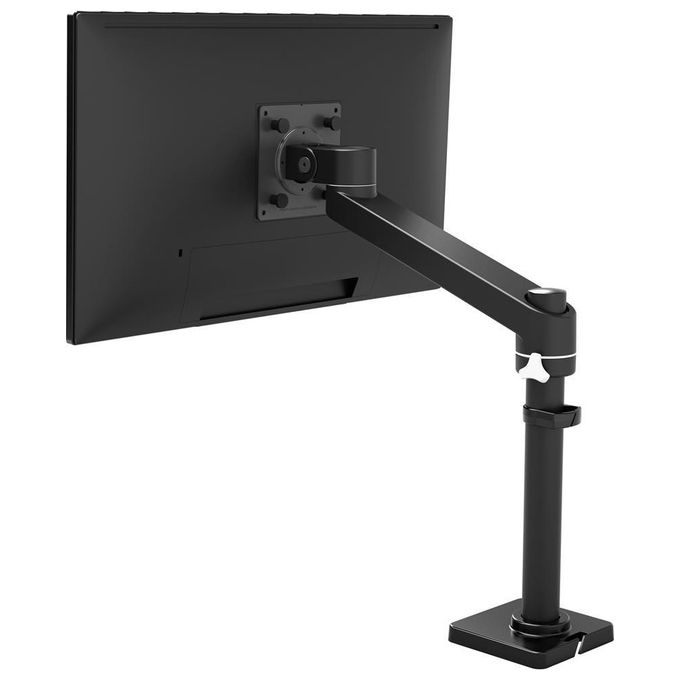 ERGOTRON 45-669-224 NX Monitor Arm Supporto per Monitor Singolo fino a 34'' e 8 Kg VESA 75x75 100x100 mm Rotazione 360° Inclinazione 30° Altezza Regolabile 199-447 mm colore Nero