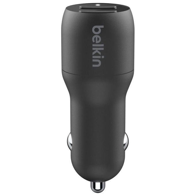 Belkin Doppio Caricabatteria da Auto USB da 24W Nero