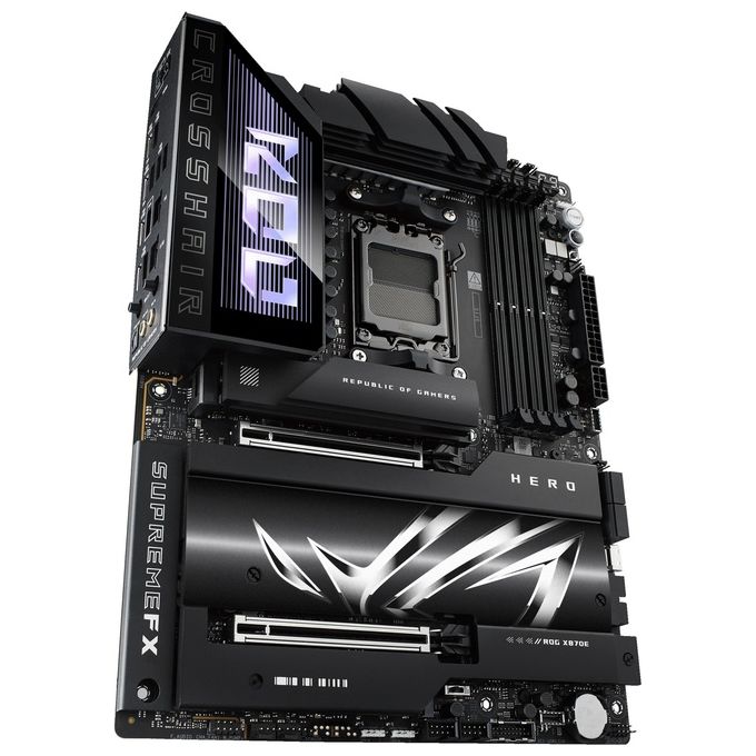ASUS 90MB1IE0-M0EAY0 ROG CROSSHAIR X870E HERO Scheda Madre ATX Socket AM5 DDR5 192 GB PCIe 5.0 Wi-Fi 7 Bluetooth 5.4 colore Nero
