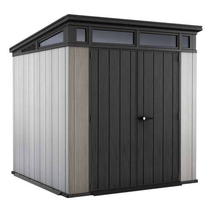 Keter Casetta da Giardino Artisan 77 in Resina 214x218x226h Grigio