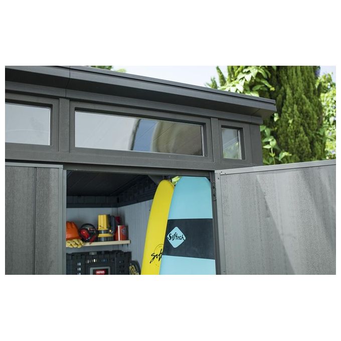 Keter Casetta da Giardino Artisan 77 in Resina 214x218x226h Grigio