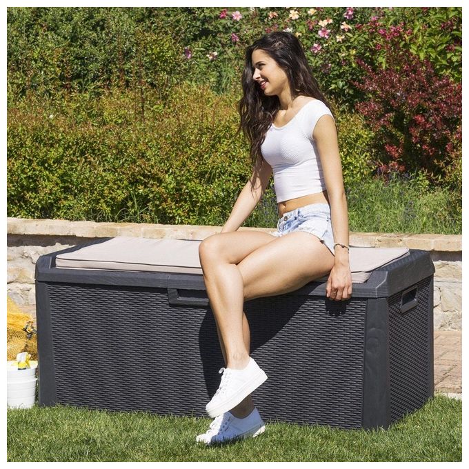 Toomax Baule Multiuso in plastica Riciclata Santorini Plus 550L colore Antracite