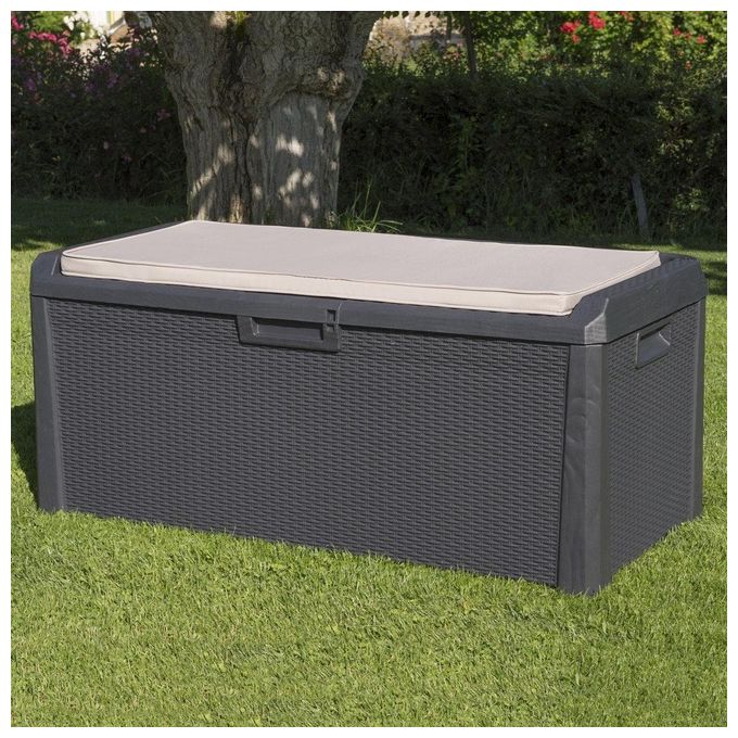 Toomax Baule Multiuso in plastica Riciclata Santorini Plus 550L colore Antracite