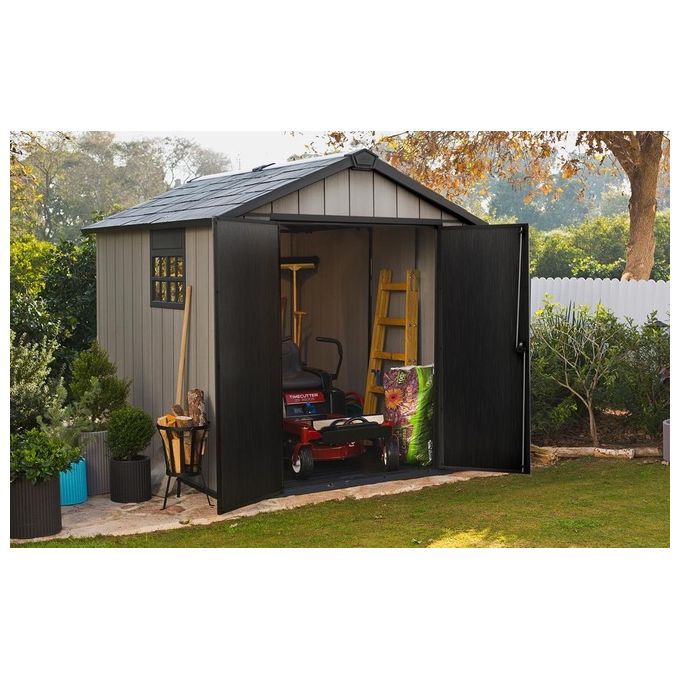 Keter Casetta da Giardino Oakland 759 in Resina 229x287x242h Grigio