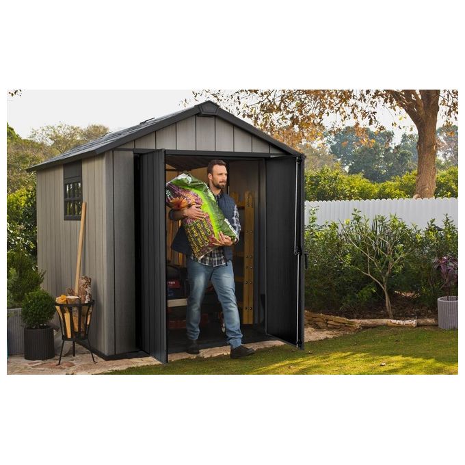 Keter Casetta da Giardino Oakland 759 in Resina 229x287x242h Grigio