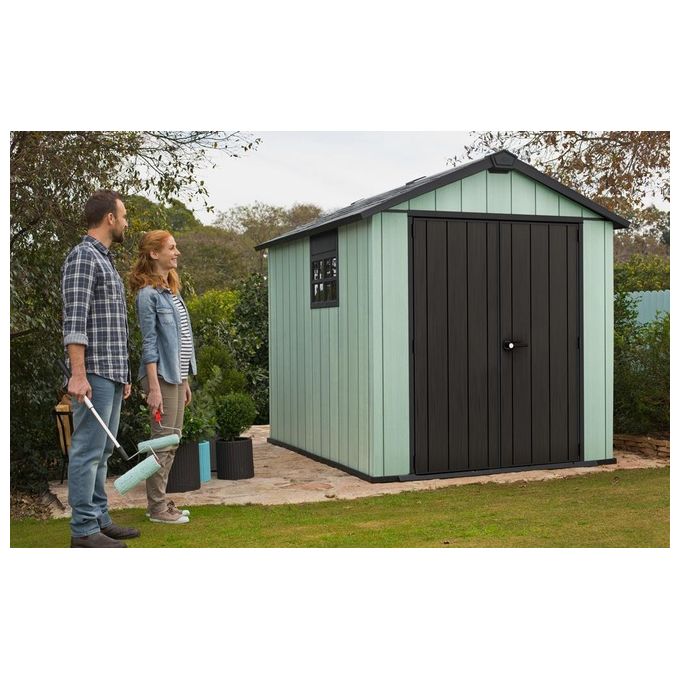 Keter Casetta da Giardino Oakland 759 in Resina 229x287x242h Grigio