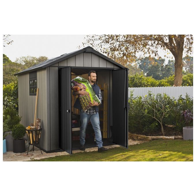Keter Casetta da Giardino Oakland 759 in Resina 229x287x242h Grigio