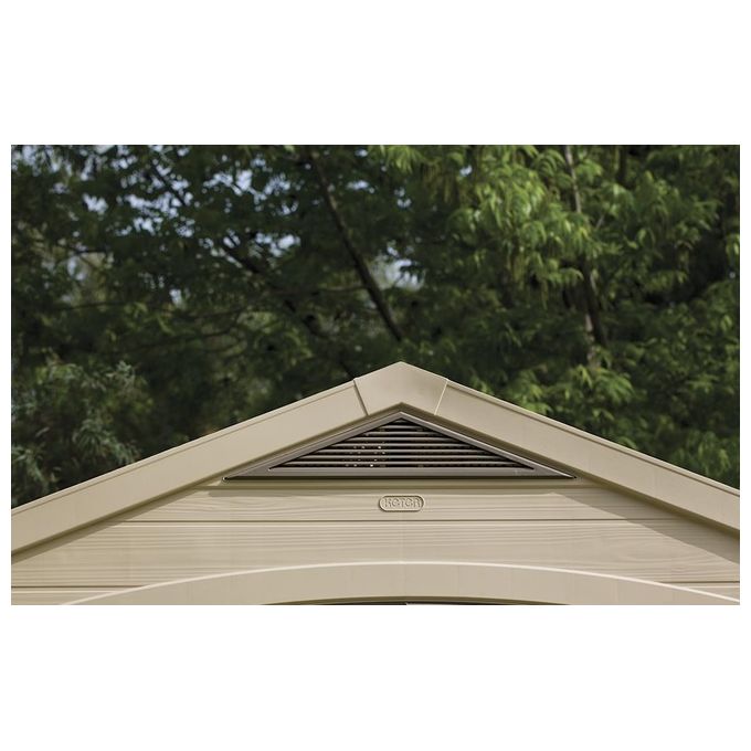 Keter Casetta da Giardino Factor 8X11 in Resina 256,5x331,5x243h Beige