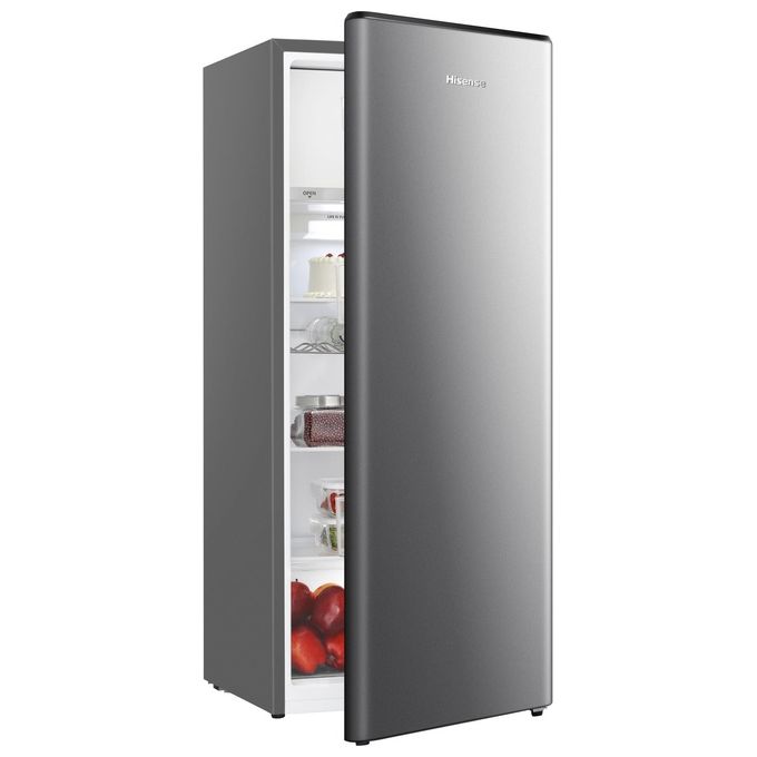 Hisense RR220D4BDE Frigorifero Monoporta 165 L 126.5 cm Classe E 37 dB Raffreddamento Statico colore Argento