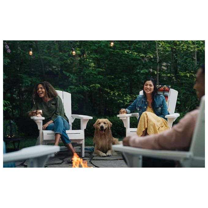 Keter Alpine Adirondack Wood Look Bianco