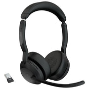 Jabra 25599-999-999 Evolve2 55 Auricolare Wireless a Padiglione Ufficio Bluetooth 5.2 USB-C Base di Ricarica colore Nero