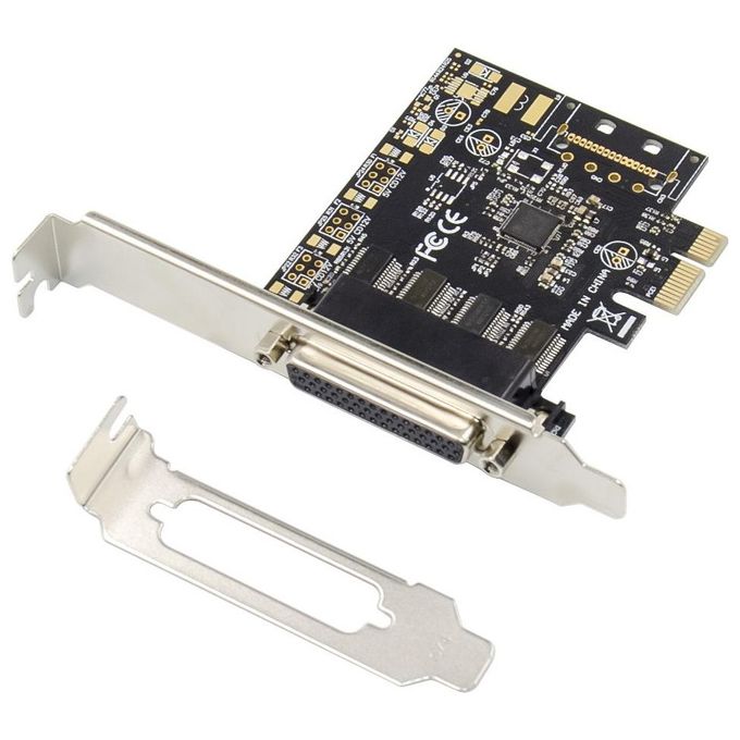 Conceptronic EMRICK12B Scheda PCI-E 4 Porte Seriali RS232 DB9 Conforme PCIe 2.0 Buffer FIFO 256 B colore Nero