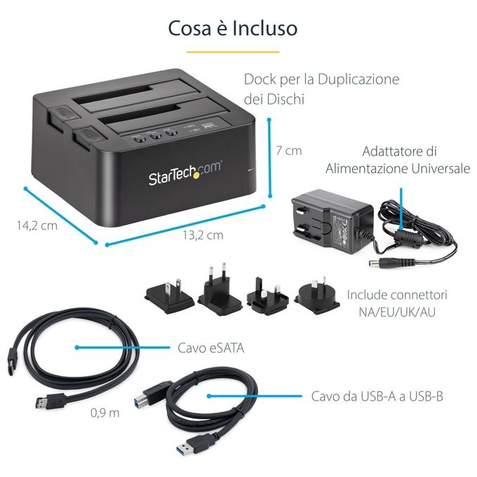 StarTech.com Usb 3.0 - Esata 2.5 - 3.5'' Hdd Ssd Duplicator Dock - Sata 6gbps