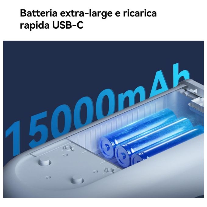 Imou KIT-IPC-K9EP-3T0WE Cell PT Kit Telecamera IP Esterno 2K 3MP Pan Tilt 360° Batteria 15000 mAh Pannello Solare IP66 colore Bianco