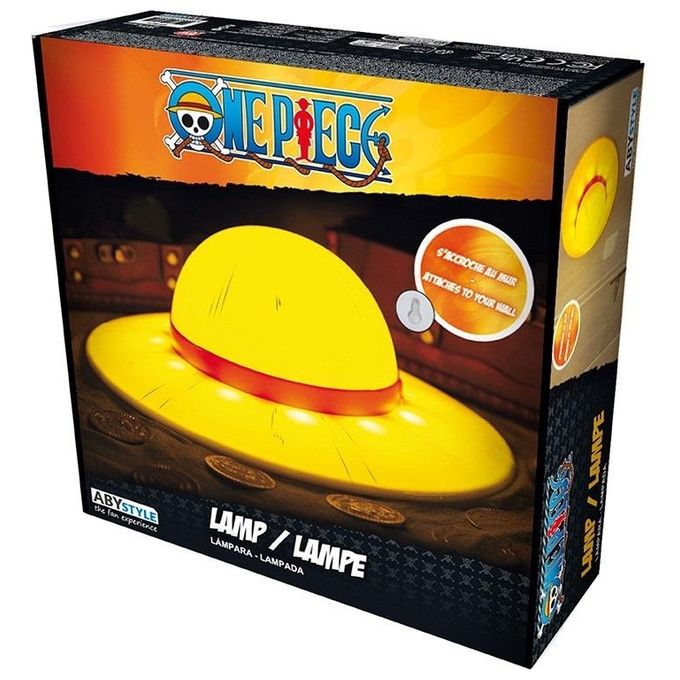 ABYstyle ABYLIG021 One Piece Lampada LED Cappello di Paglia Monkey D. Luffy a Batteria colore Giallo