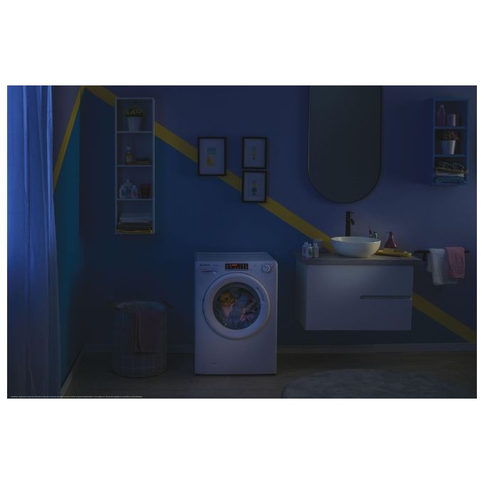 Candy COW4854TWM6-1-S Smart Pro Lavasciuga Carica Frontale 8-5 Kg 1400 rpm Classe D Wi-Fi Inverter BPM Aquastop (85x60x54 cm) colore Bianco