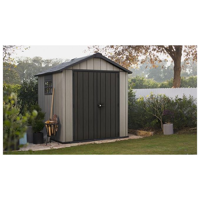 Keter Casetta da Giardino Oakland 757 in Resina 229x223,5x242h Grigio