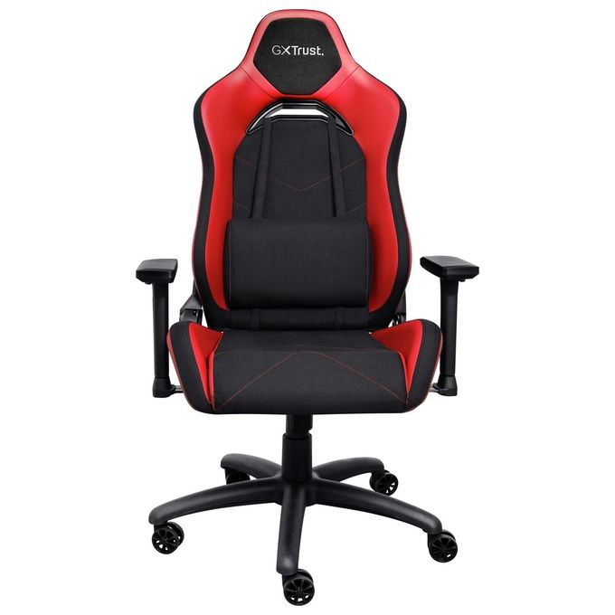 Trust 25064 GXT 714 Ruya Sedia da gaming universale Schienale e braccioli regolabili Peso massimo 150 Kg Altezza utente fino a 195 cm colore Rosso