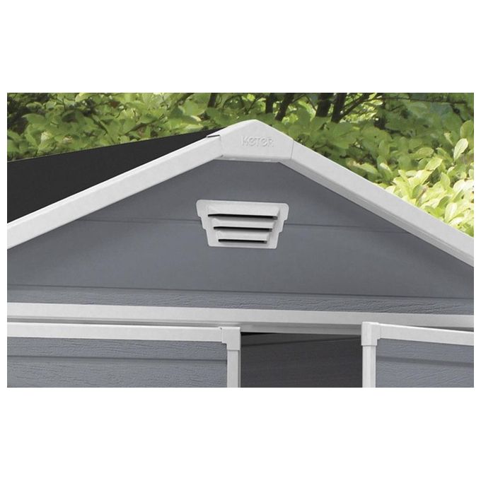 Keter Casetta da Giardino Manor 6X8 in Resina 185,8x236,8x227h Grigio